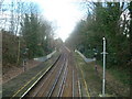 Railway line north of Sundridge Park Station