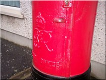 SN1916 : Postbox outside Post Office, Whitland by welshbabe
