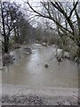 SK1019 : River Blithe north of Hamstall Ridware by Graham Taylor
