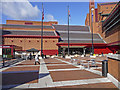 Entrance to British Library, Euston Road, London WC1