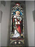 SU9877 : Stained glass window above the font at St Mary the Virgin, Datchet by Basher Eyre