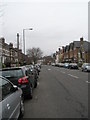 Looking north-east up  Frances Road