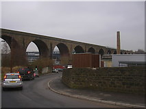 SD8332 : Railway Viaduct from Ashfield Road by Robert Wade