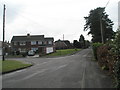 Looking southwards down Woodley Lane