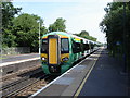 Hassocks Station - train arriving from London