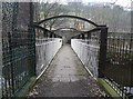 Footbridge over the River Calder at Fairlea Mill, Luddenden Foot