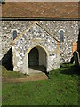 Porch on S of Elmstone church