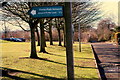 Signpost depicting Forfar Loch