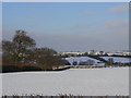 Snow landscape near East Leake