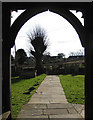 View to the village from the south porch