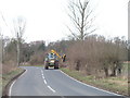 Cutting roadside hedges, Holton