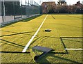 Carpeting the school field, Chase High School