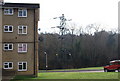 Electricity pylon by Kemble Flats, Greggs Wood Rd