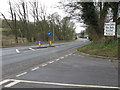 Folkestone Road from junction with Little Farthingloe