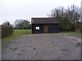 TM0843 : Sport Pavilion at the Playing Field, Hintlesham by Geographer