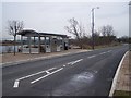 Fast track bus station beside Littlebrook Lake