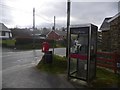 Gwyddgrug: postbox № SA39 239 and phone