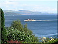 Paddle steamer The Waverley passing Innellan