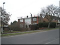 Scaffolding on house in Woofferton Road