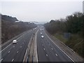 M20 Motorway heads downhill