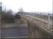 TQ6759 : Footbridge over M20 Motorway by David Anstiss