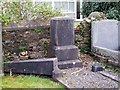 Bethania Chapel, Whitland - damaged gravestone