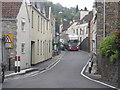 ST3959 : Traffic in West Street Banwell by Peter Barrington
