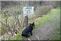 Warning Sign on Public Footpath