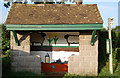 Decorated Bus shelter, Shipham, Somerset