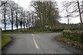 Auchtertyre / Kinpurnie  Road at its junction with Newtyle / Kettins Road