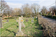 SU4918 : Pember Churchyard, Fair Oak by Peter Facey