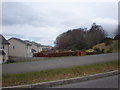 New houses beside embankment