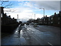 Looking back on the main street in Skinflats