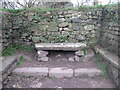 The altar stone in Madron Chapel