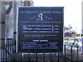 Sign of the Church of St.Augustine of Hippo, Ipswich