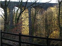SD8815 : Railway viaduct, Healey Dell by Robert Bond
