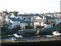 A cluster of houses around Cemaes Harbour