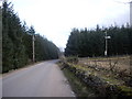 Road between Craiglash quarry and cottage