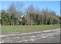 Paved area behind the university rugby ground