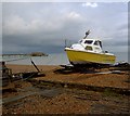 Beached boat Deal sea front