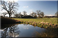 TL8063 : Pond and field at Little Saxham by Bob Jones