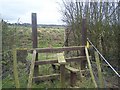 Footpath junction near Spion Kop Farm