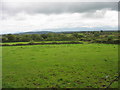 View ESE across grazing land in the direction of the Cors Goch fen