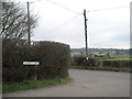 Junction of Lythe Lane and Ridge Common Lane