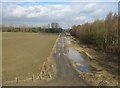 TL4555 : Giant puddles on the guided busway to be by ad acta