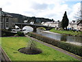 River and road bridge in Langholm