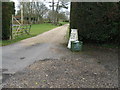 Footpath and entrance to South House Farm