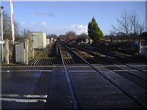 SU8950 : Railway line by Ash station by David Howard