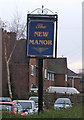 The New Manor pub sign, 76 Minster Road