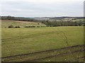 Looking NNE across the downs from the churchyard